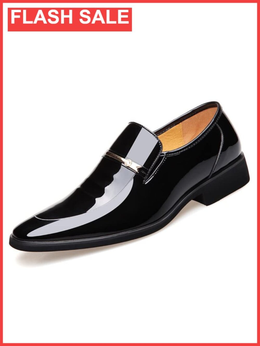 Men's Tuxedo Dress Shoes Faux Patent Leather Oxfords Formal Business